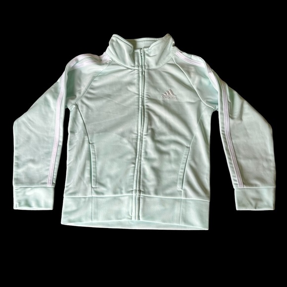 Adidas Girls 2 Piece Track Suit Mint Green Size 4 NWT - Picture 5 of 13